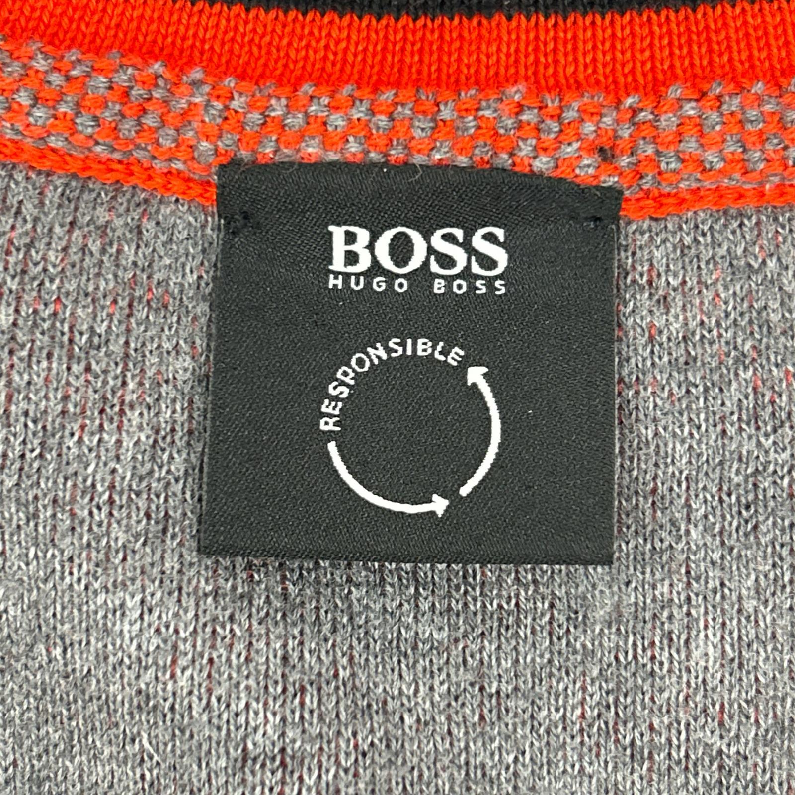 HUGOBOSS ヒューゴボス レッド ハーフジップニット トップス