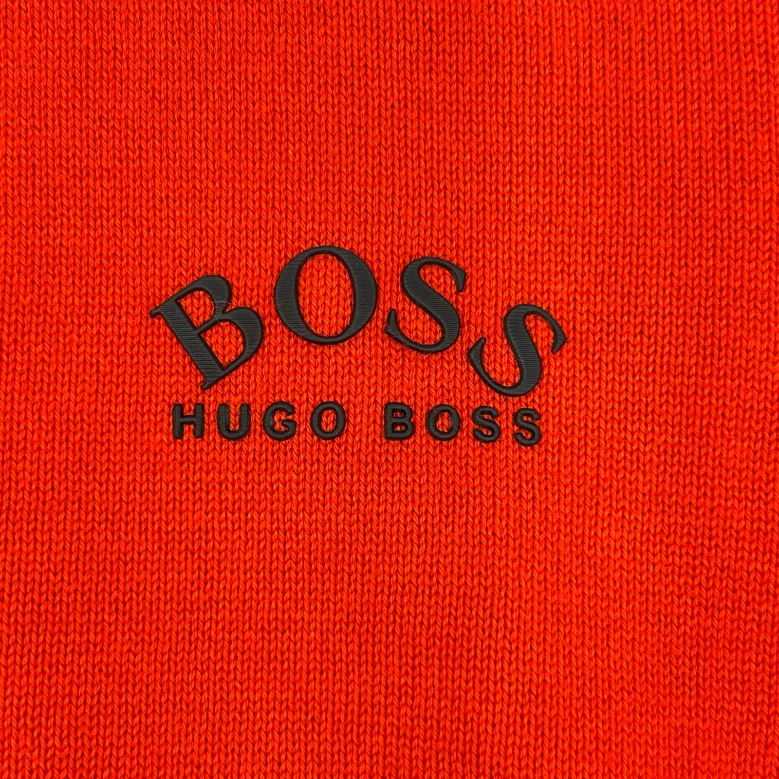 HUGOBOSS ヒューゴボス レッド ハーフジップニット トップス