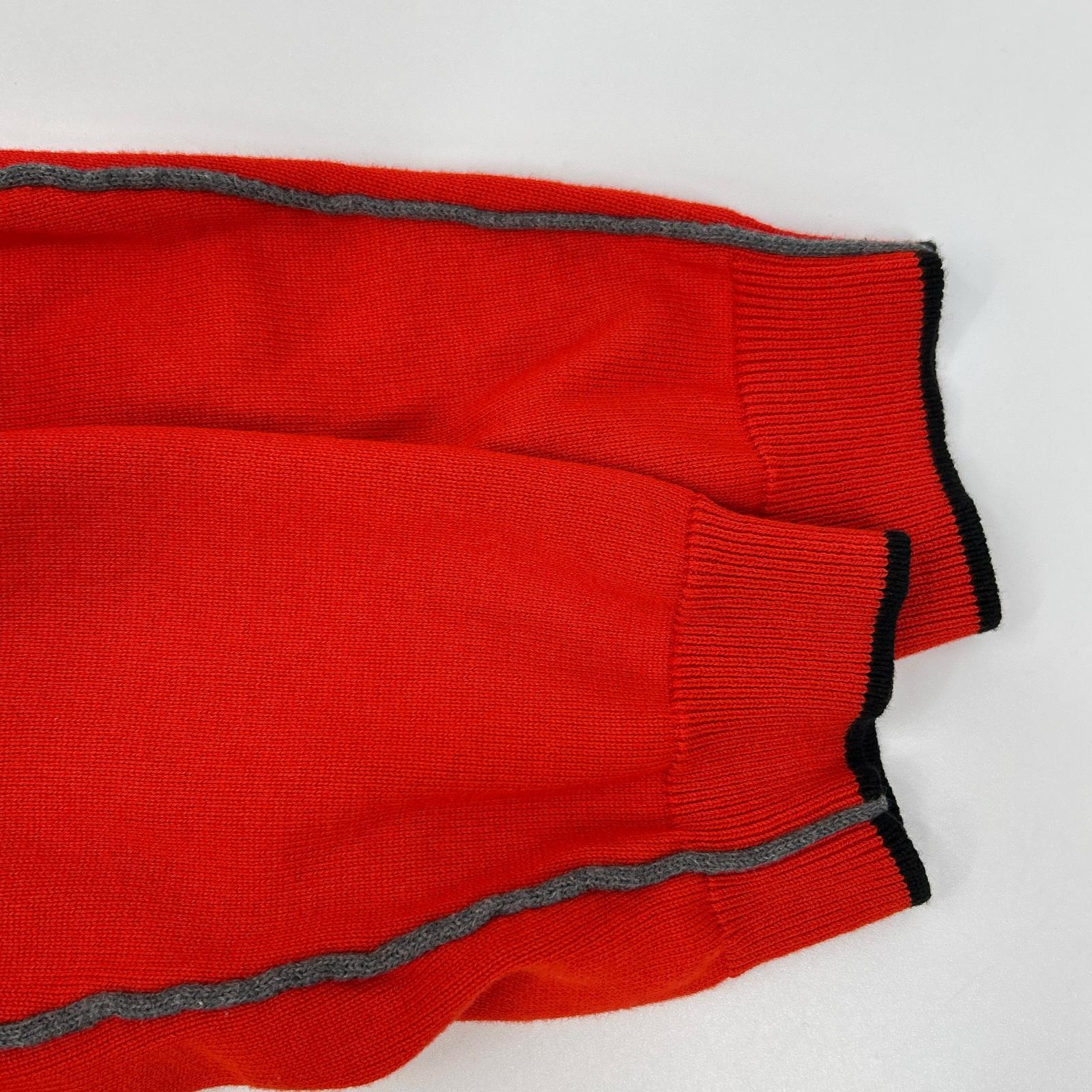HUGOBOSS ヒューゴボス レッド ハーフジップニット トップス