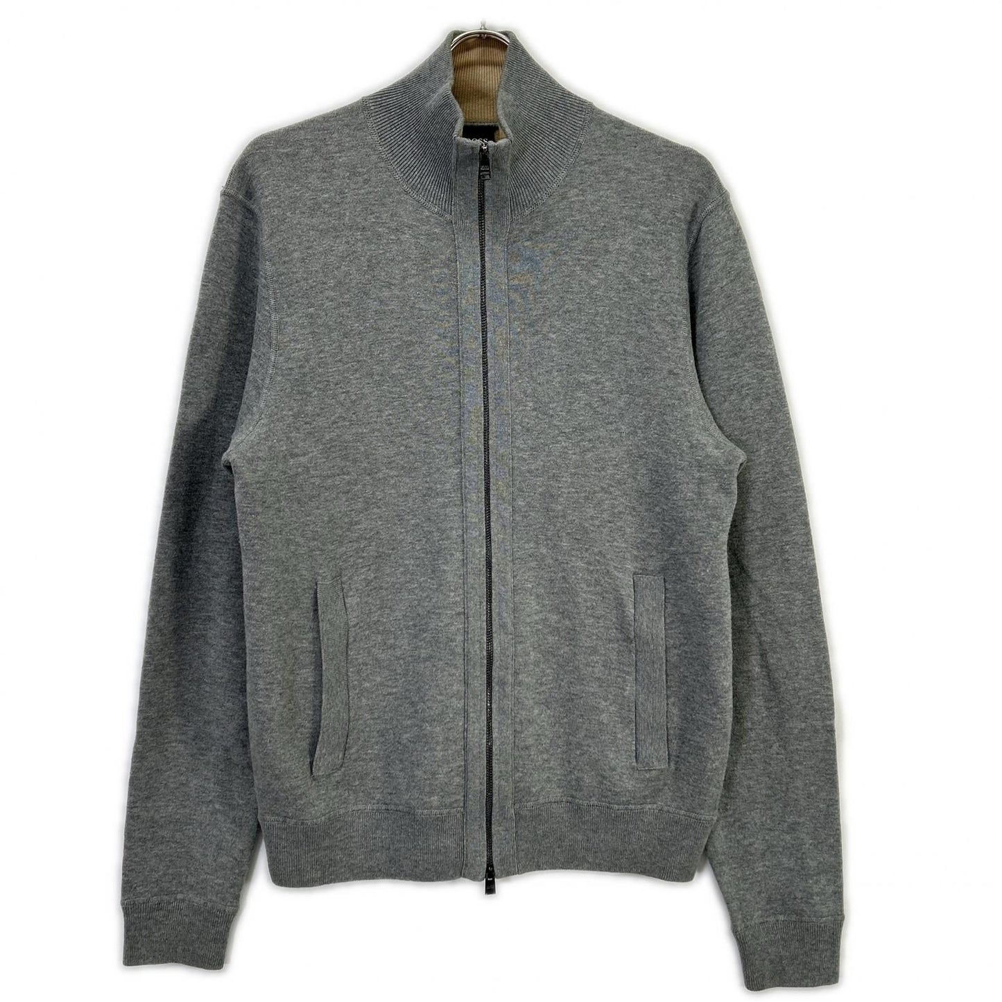 HUGOBOSS ヒューゴボス グレー ジップアップ カーディガン トップス