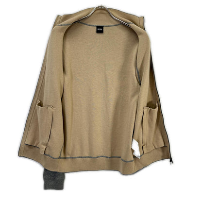 HUGOBOSS ヒューゴボス グレー ジップアップ カーディガン トップス