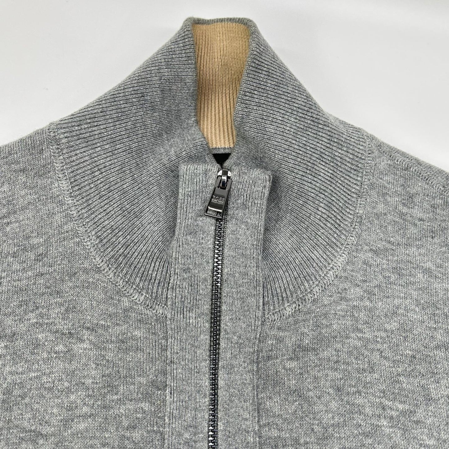HUGOBOSS ヒューゴボス グレー ジップアップ カーディガン トップス