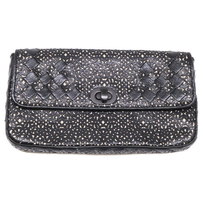 BOTTEGA VENETA Intrecciato Cut-Leather Clutch Bag, Second Bag