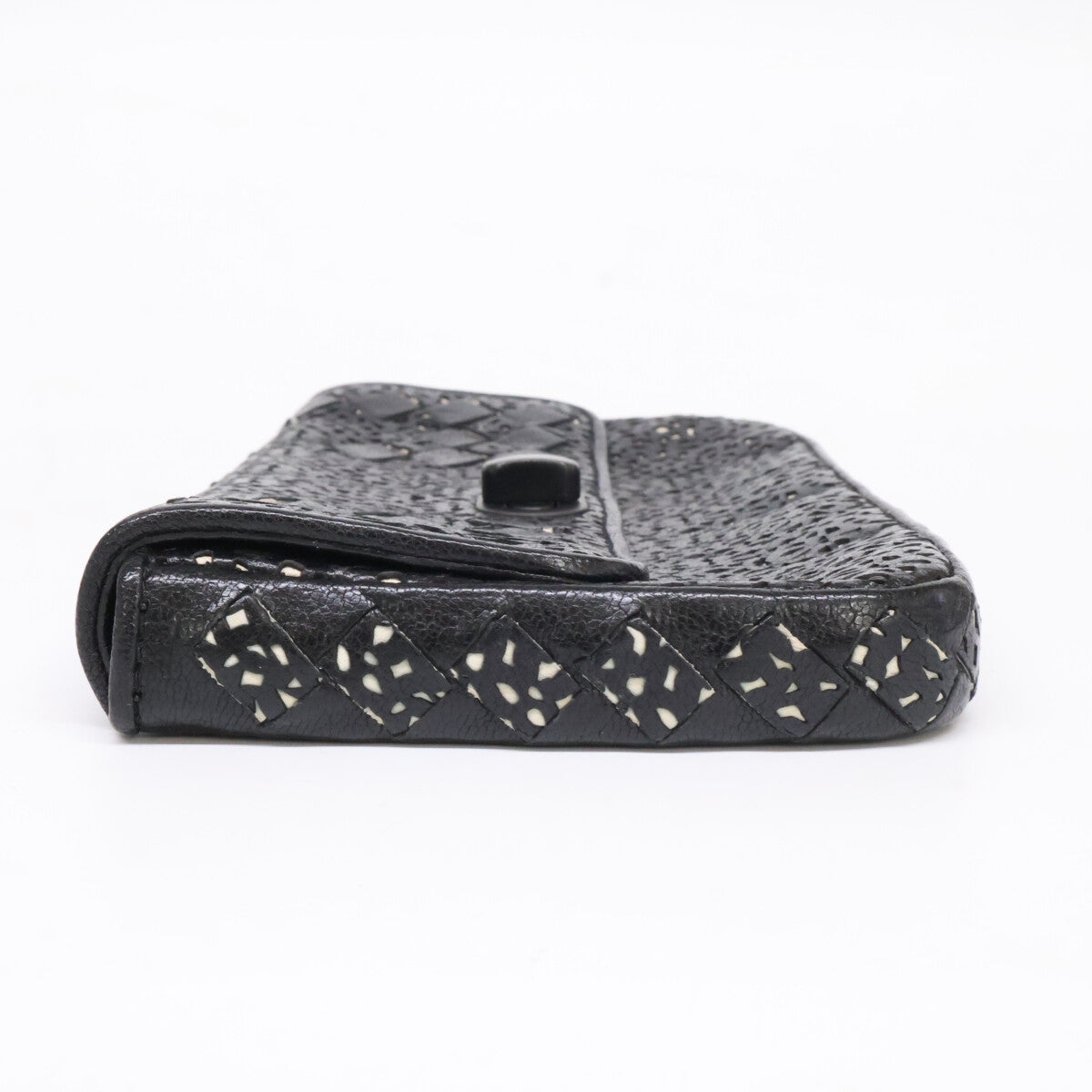 BOTTEGA VENETA Intrecciato Cut-Leather Clutch Bag, Second Bag