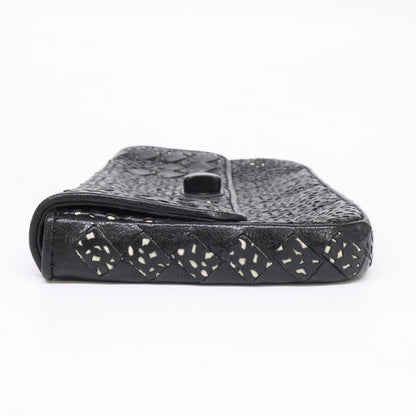 BOTTEGA VENETA Intrecciato Cut-Leather Clutch Bag, Second Bag