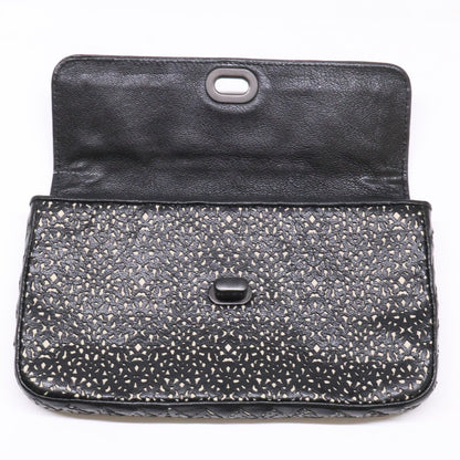 BOTTEGA VENETA Intrecciato Cut-Leather Clutch Bag, Second Bag
