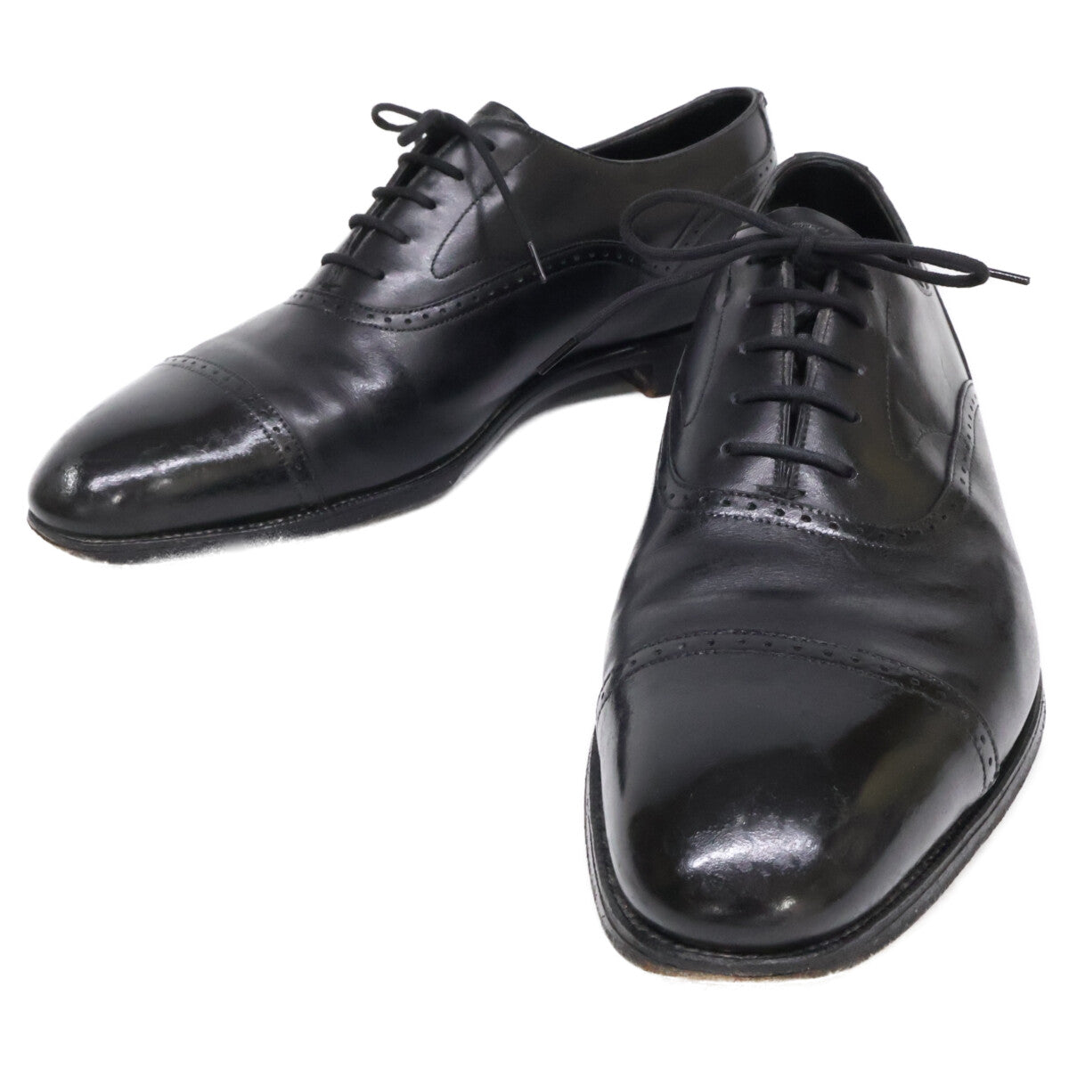 EDWARD GREEN BERKELEY punched cap-toe leather shoes