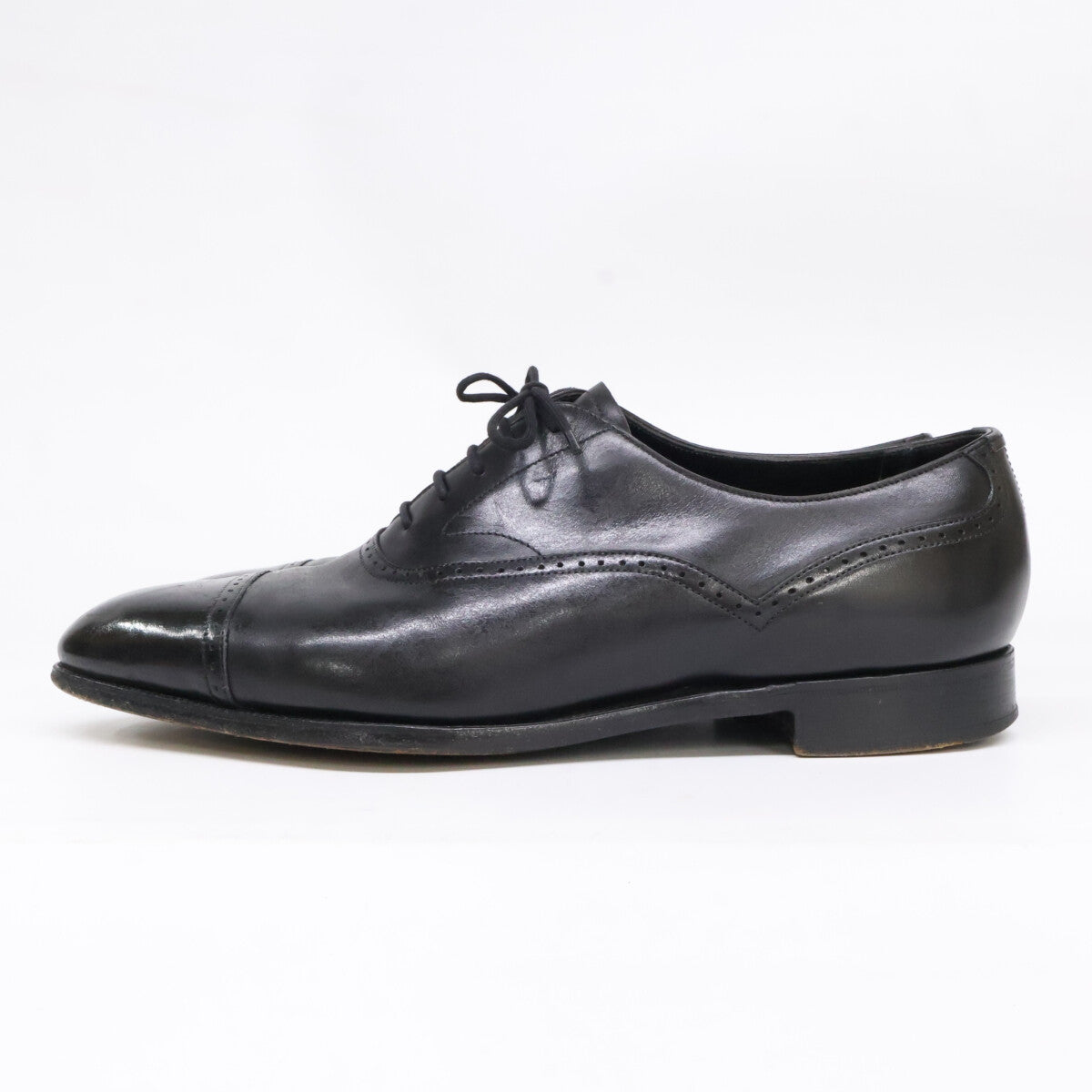 EDWARD GREEN BERKELEY punched cap-toe leather shoes