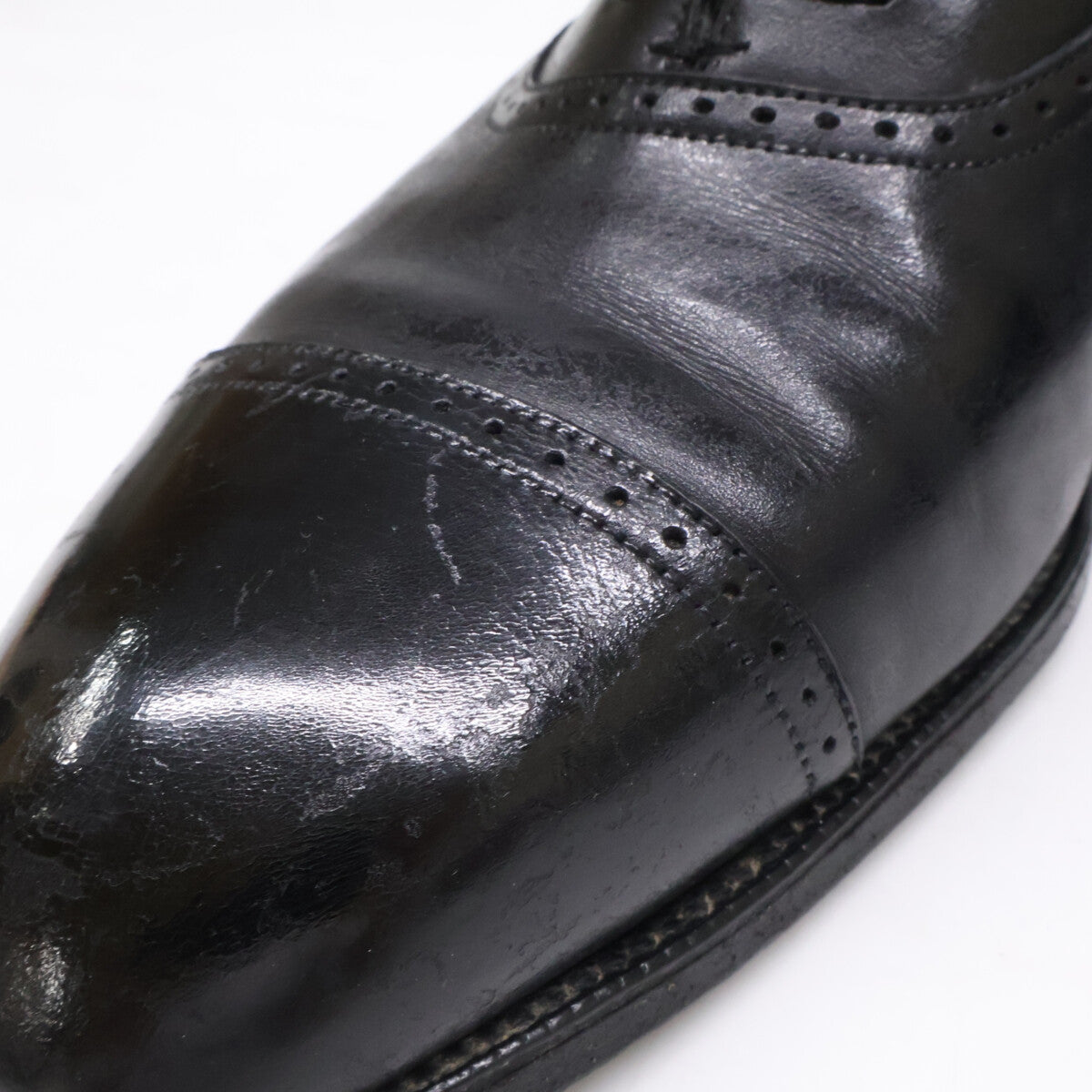 EDWARD GREEN BERKELEY punched cap-toe leather shoes