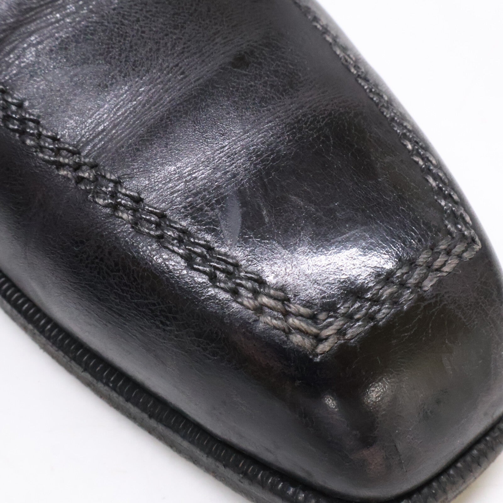 berluti ベルルッティ レザー スクエアトゥ スリッポン シューズ