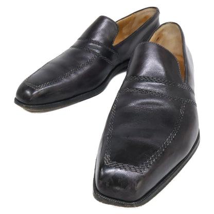 berluti ベルルッティ レザー スクエアトゥ スリッポン シューズ