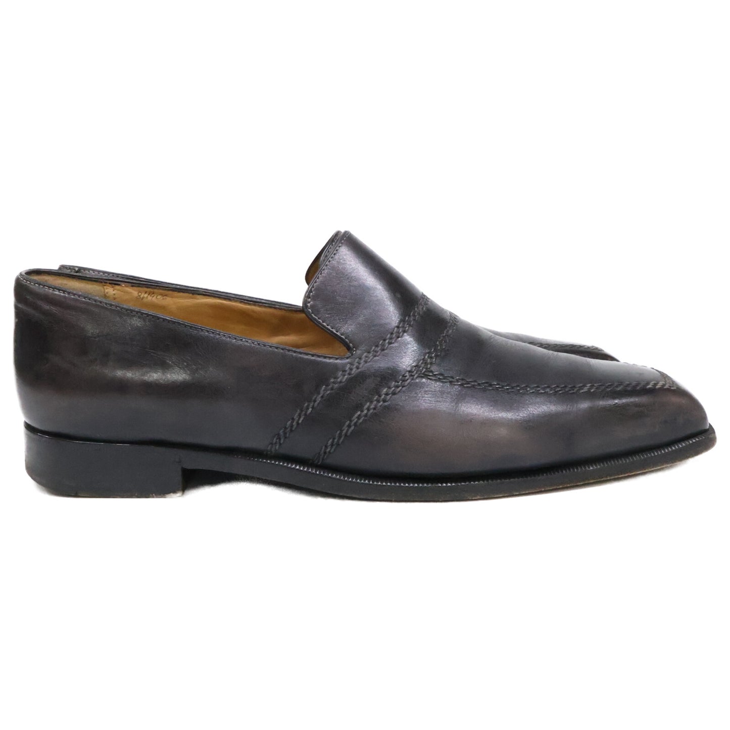 berluti ベルルッティ レザー スクエアトゥ スリッポン シューズ