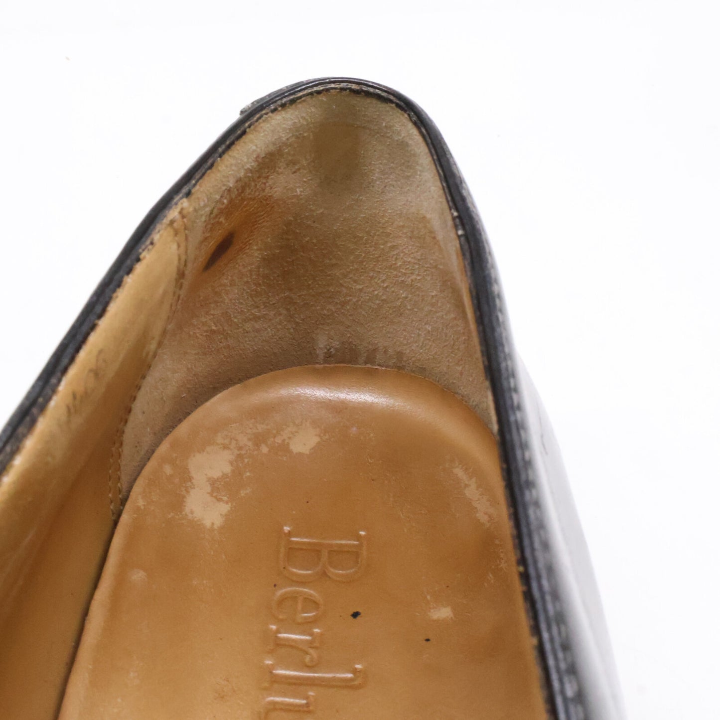 berluti ベルルッティ レザー スクエアトゥ スリッポン シューズ