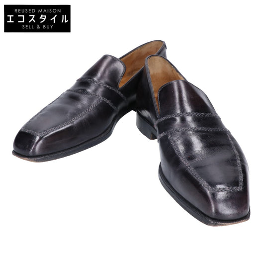 berluti ベルルッティ スクエアトゥ レザー スリッポン シューズ