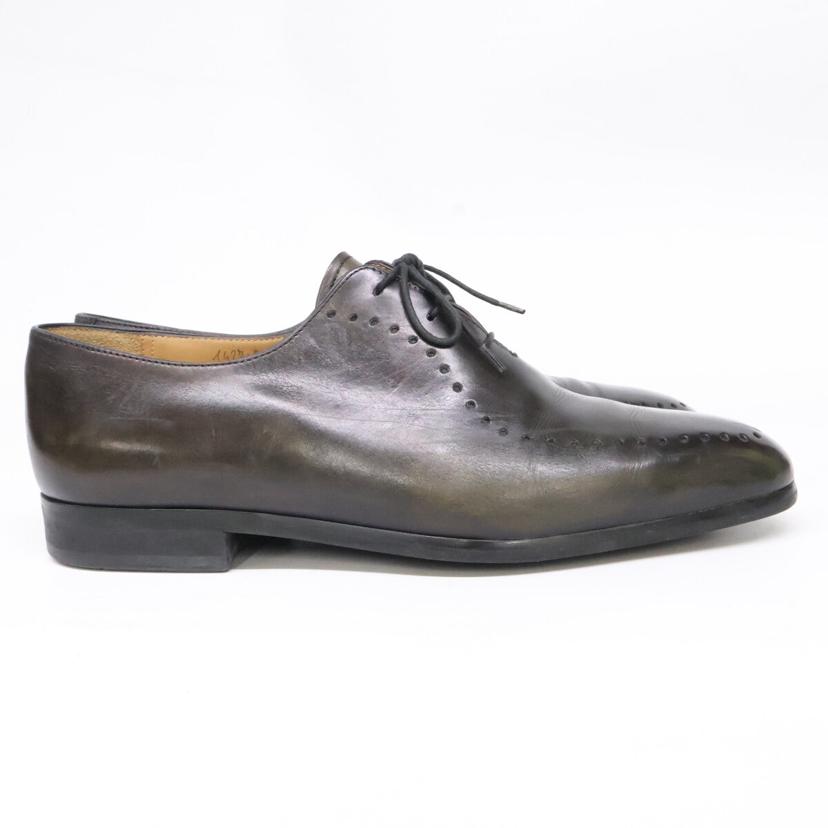 Berluti Alessandro perforated whole-cut leather shoes