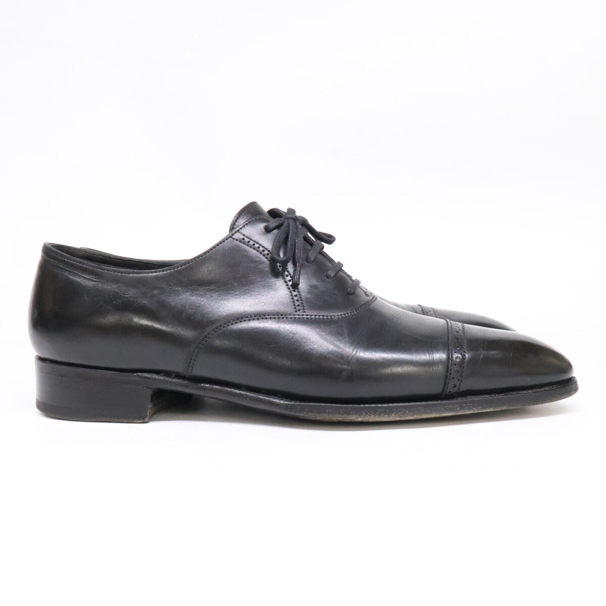 JOHN LOBB Philip II punched cap-toe leather shoes