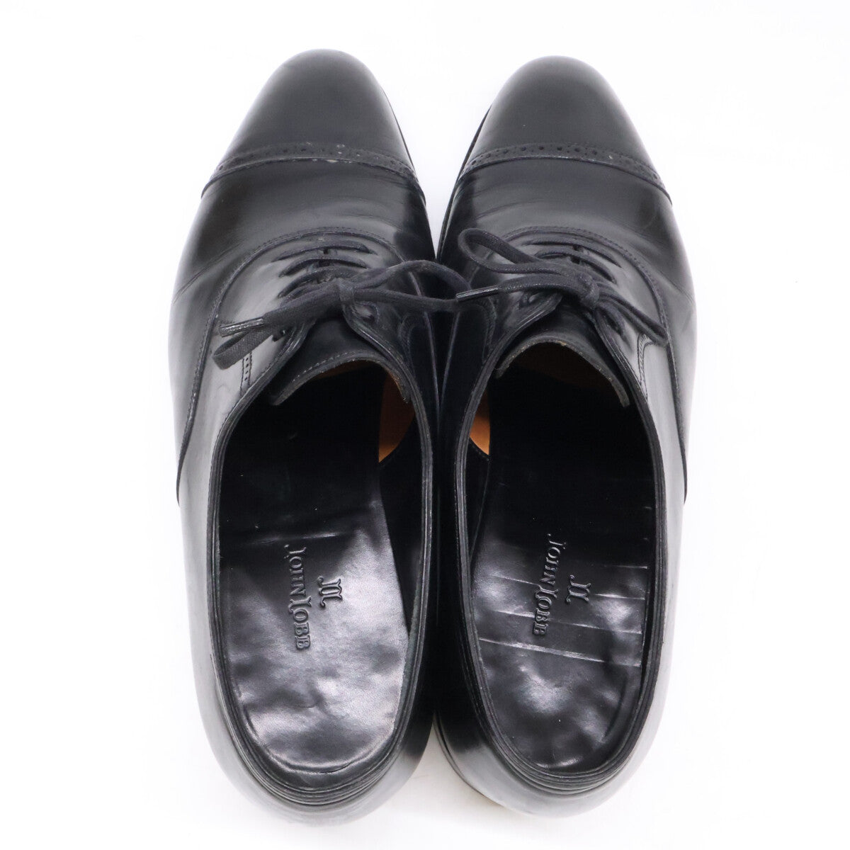 JOHN LOBB Philip II punched cap-toe leather shoes