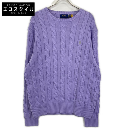 POLObyRalphLauren ポロラルフローレン ラベンダー 長袖 ケーブル編み ニット トップス