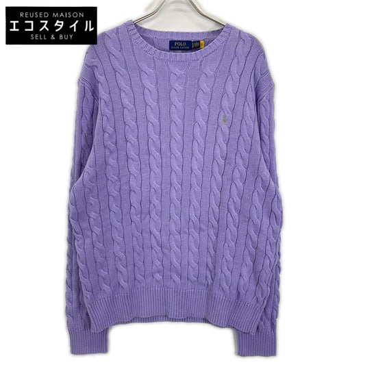 POLObyRalphLauren ポロラルフローレン ラベンダー 長袖 ケーブル編み ニット トップス
