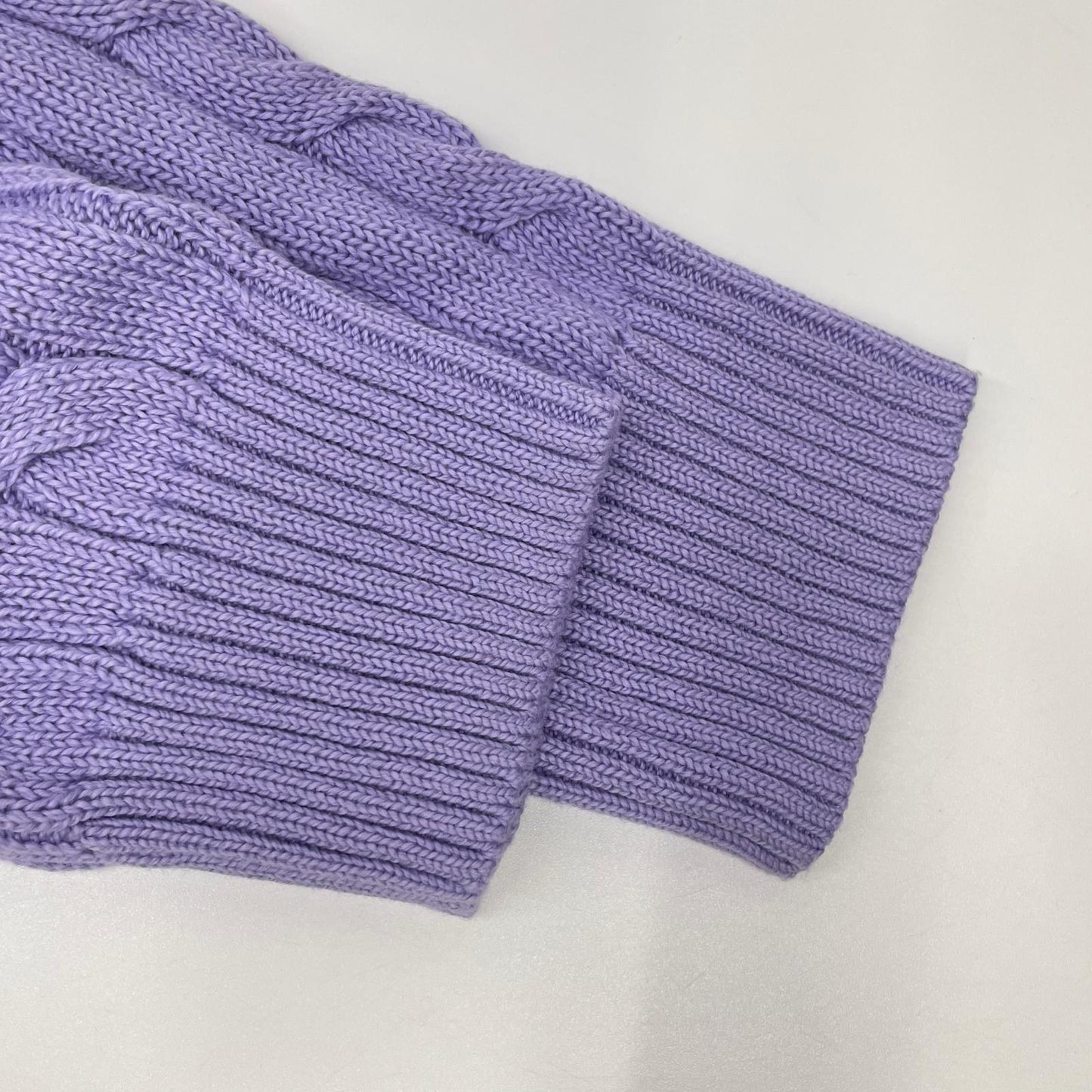 POLObyRalphLauren ポロラルフローレン ラベンダー 長袖 ケーブル編み ニット トップス
