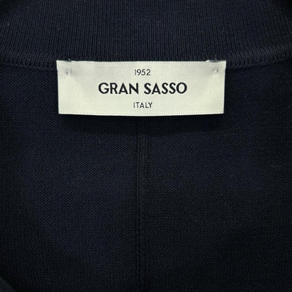 GRAN SASSO グランサッソ ネイビー スキッパー 半袖 ニット トップス
