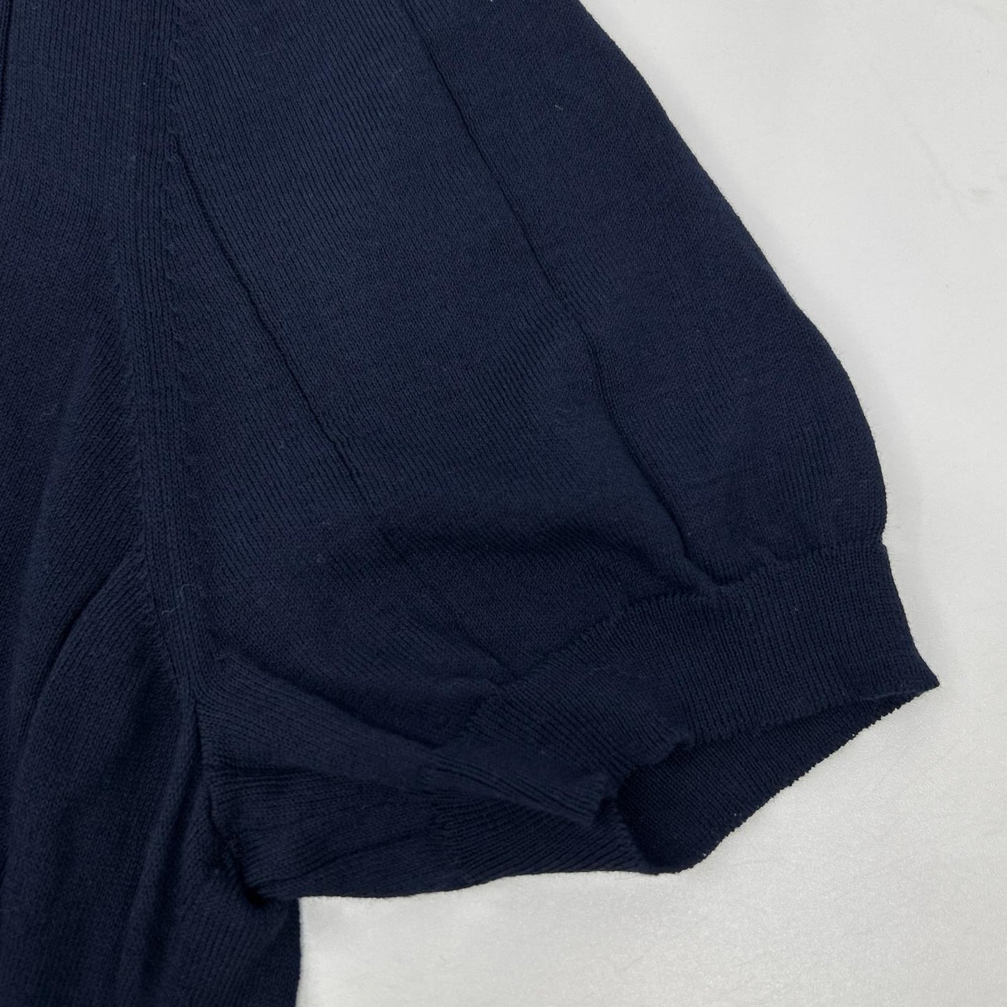 GRAN SASSO グランサッソ ネイビー スキッパー 半袖 ニット トップス