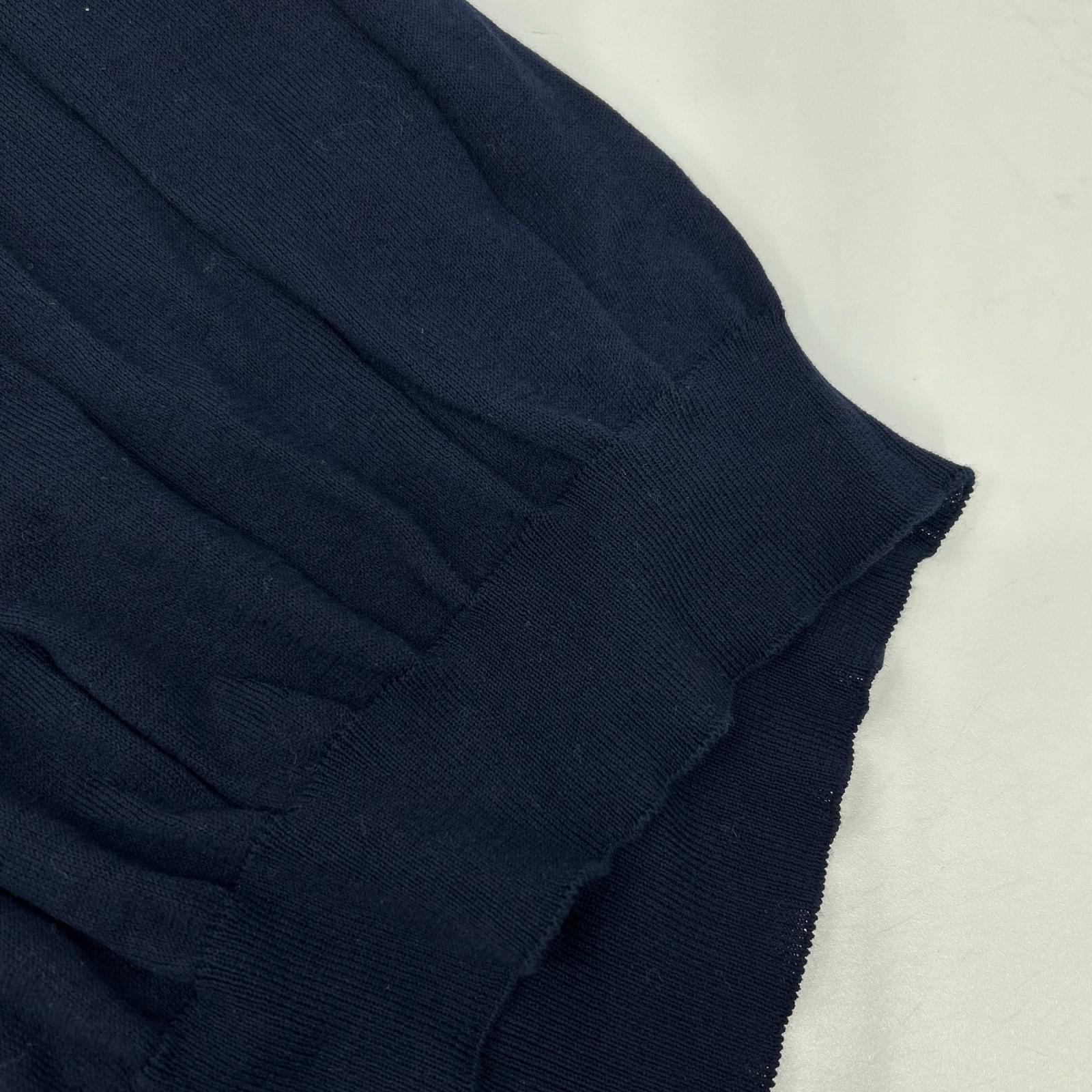 GRAN SASSO グランサッソ ネイビー スキッパー 半袖 ニット トップス