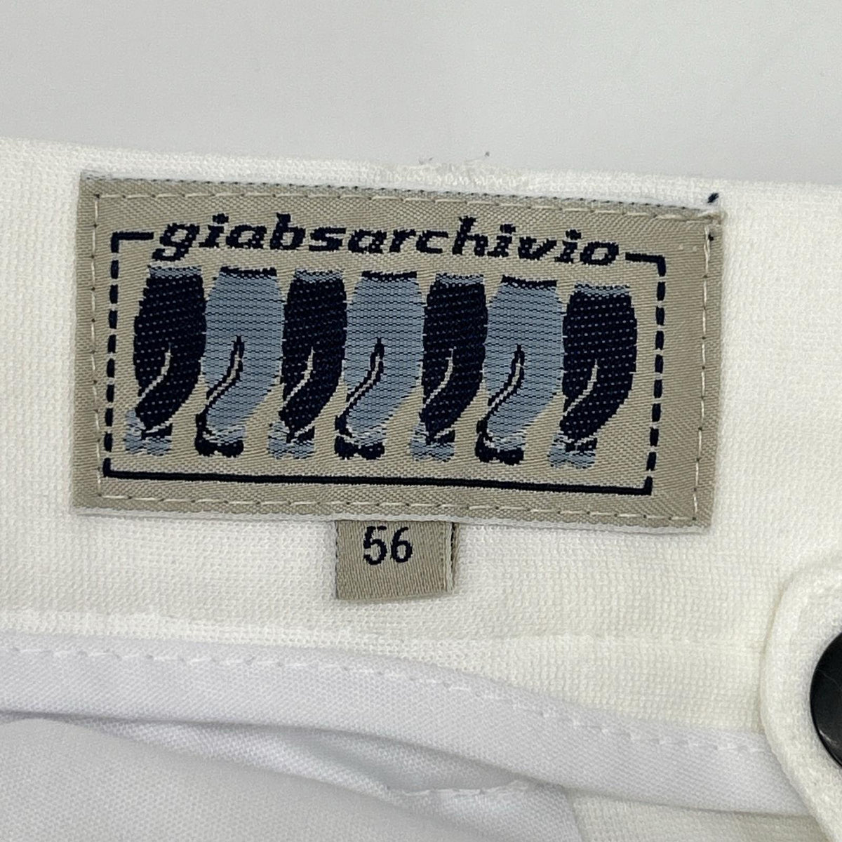 giab's ARCHIVIO ジャブスアルキヴィオ ホワイト MASACCIO スラックス パンツ ボトムス