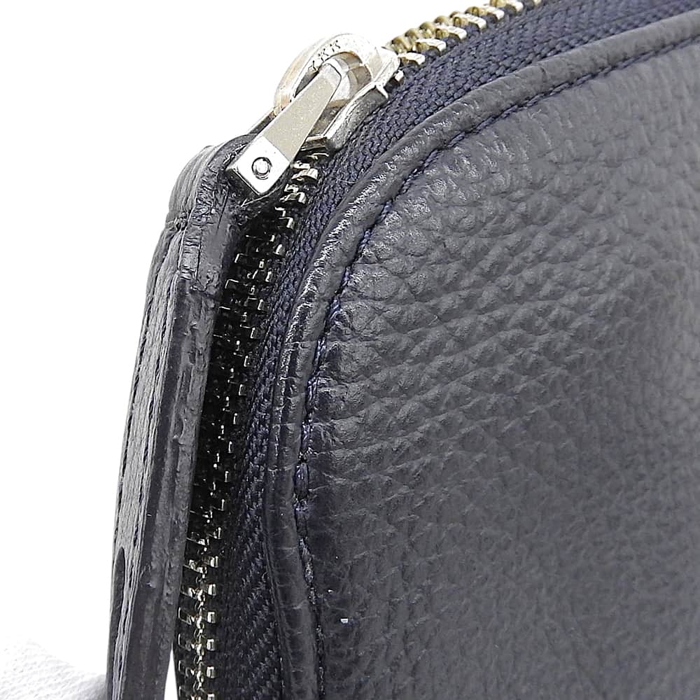 ILIAD イリアド 美品 レザー クラッチバッグ セカンドバッグ メンズ ネイビー セカンドバッグ クラッチバッグ