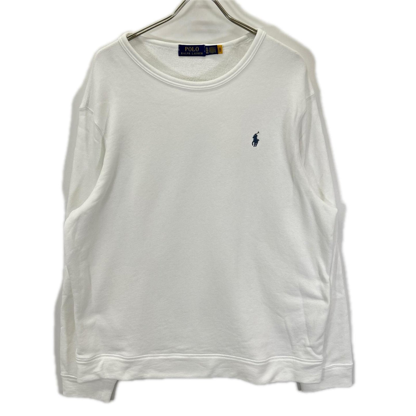 POLObyRalphLauren ポロラルフローレン ホワイト タオル地 スウェット トップス
