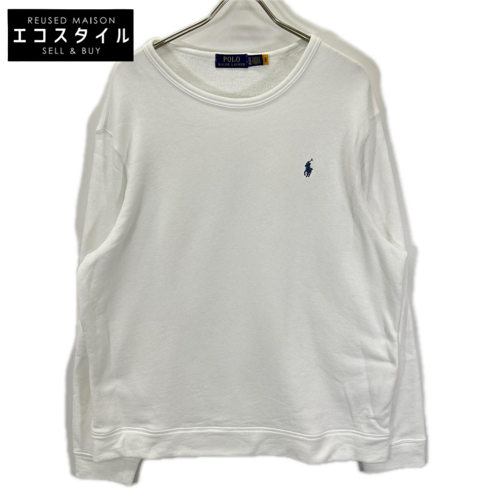 POLObyRalphLauren ポロラルフローレン ホワイト タオル地 スウェット トップス