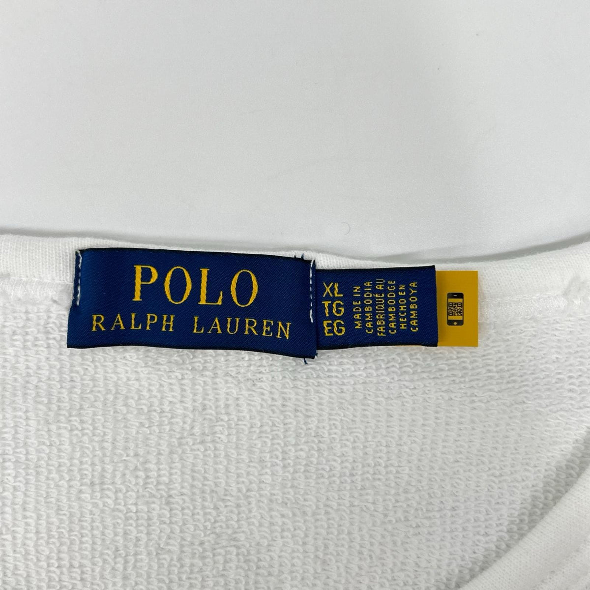 POLObyRalphLauren ポロラルフローレン ホワイト タオル地 スウェット トップス