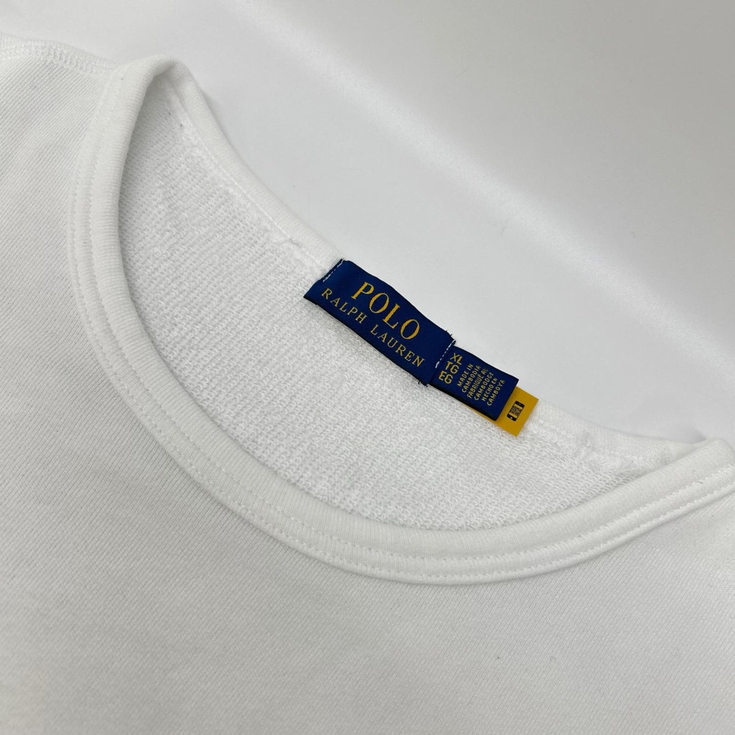 POLObyRalphLauren ポロラルフローレン ホワイト タオル地 スウェット トップス