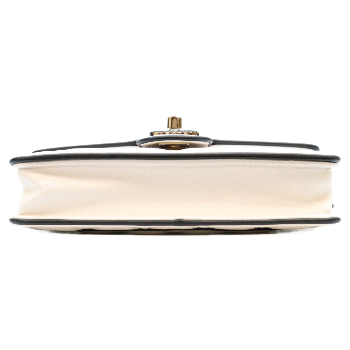 CHANEL シャネル 26SS AP4511 ホワイト×ブラック ラムスキン ゴールド金具 チェーンウォレット ショルダーバッグ