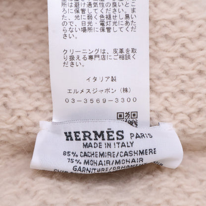 HERMES エルメス 【美品/国内正規】H252000N ルー カシミヤ/モヘヤ ビーニー ニットキャップ 帽子