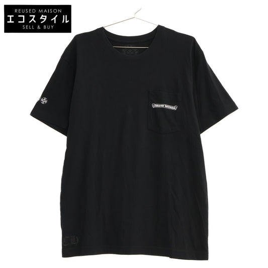 Chrome hearts クロムハーツ ブラック Heart Eye Chart Pink Dagger Tシャツ トップス