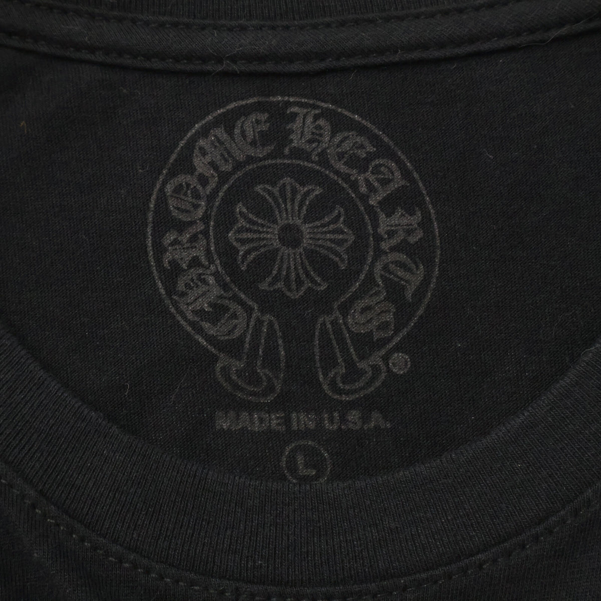 Chrome hearts クロムハーツ ブラック Heart Eye Chart Pink Dagger Tシャツ トップス