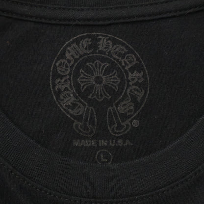 Chrome hearts クロムハーツ ブラック Heart Eye Chart Pink Dagger Tシャツ トップス
