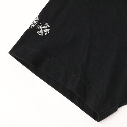 Chrome hearts クロムハーツ ブラック Heart Eye Chart Pink Dagger Tシャツ トップス