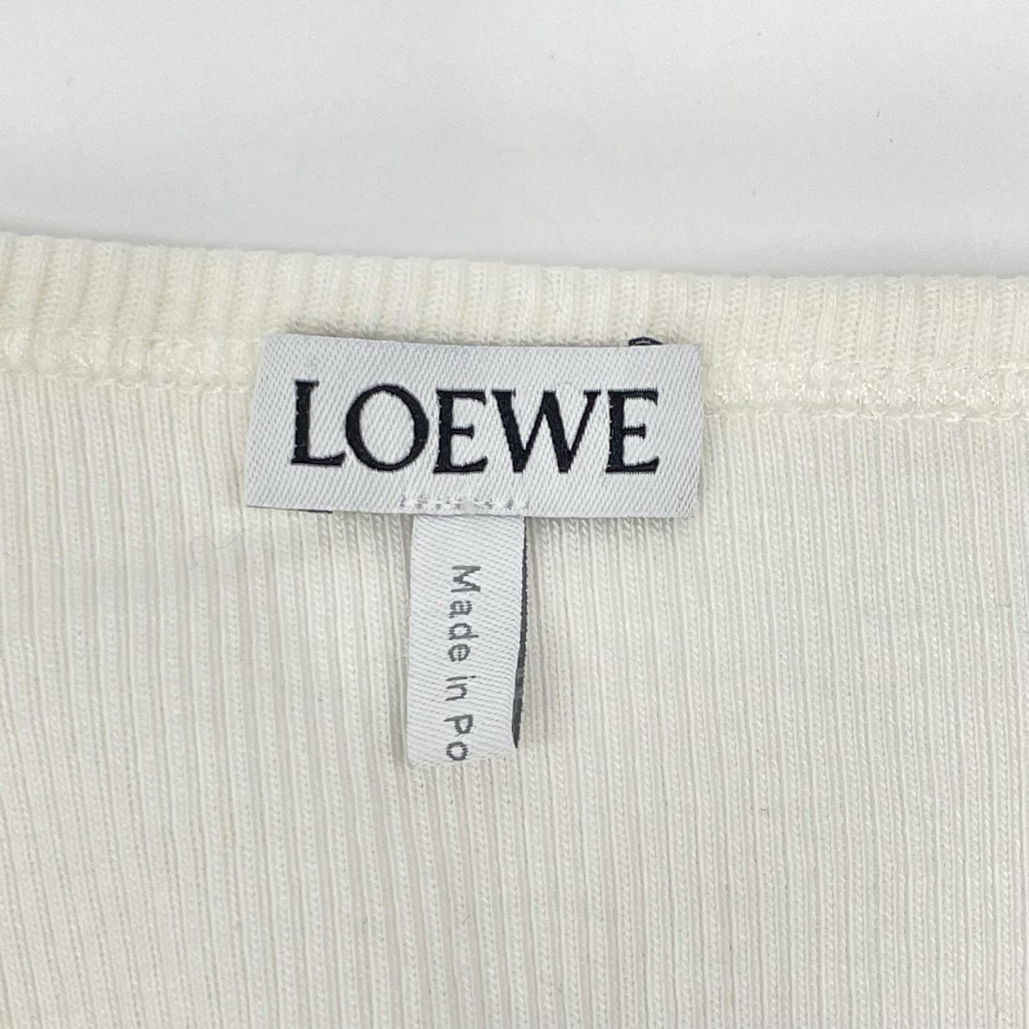 LOEWE ロエベ ホワイト H526Y23X40 アナグラム タンクトップ トップス