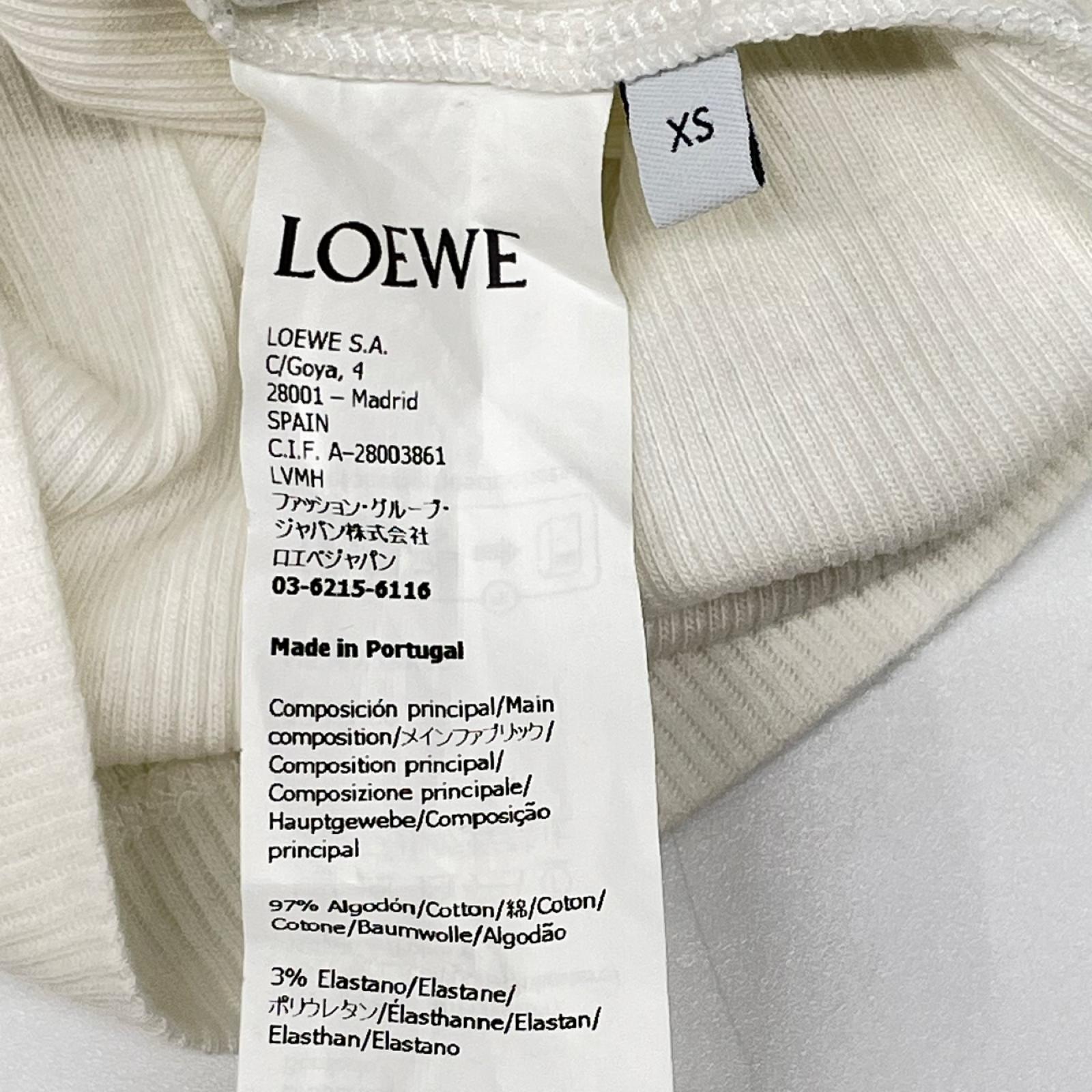 LOEWE ロエベ ホワイト H526Y23X40 アナグラム タンクトップ トップス