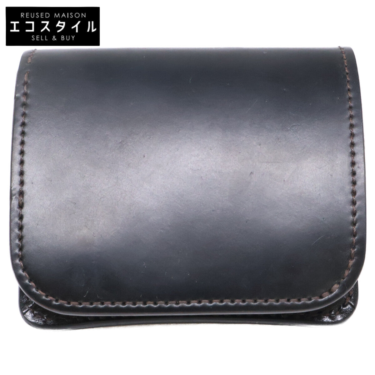 WILDSWANS ワイルドスワンズ CASA/HC(SD)/BK カーサ コードバン/サドルプルアップ ミニ財布 二つ折り財布（小銭入れあり）