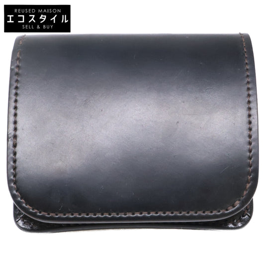 WILDSWANS ワイルドスワンズ CASA/HC(SD)/BK カーサ コードバン/サドルプルアップ ミニ財布 二つ折り財布（小銭入れあり）