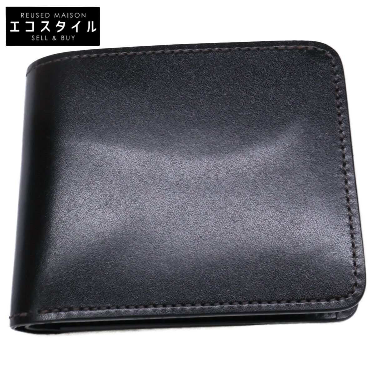 WILDSWANS ワイルドスワンズ 【美品】GROUNDER/SD/BK グラウンダー サドルプルアップ 小銭入れ付き2つ折り財布 二つ折り財布（小銭入れあり）