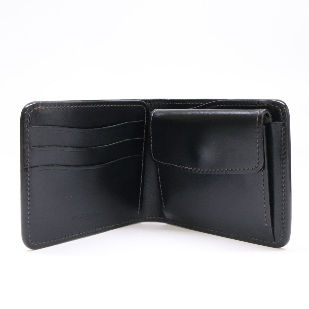 WILDSWANS ワイルドスワンズ 【美品】GROUNDER/SD/BK グラウンダー サドルプルアップ 小銭入れ付き2つ折り財布 二つ折り財布（小銭入れあり）