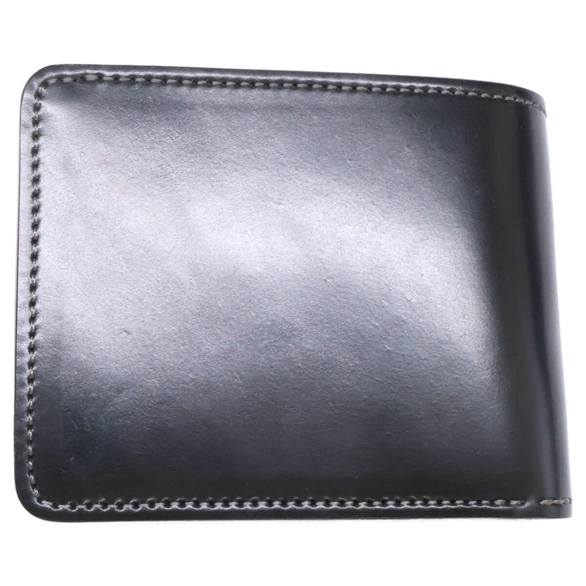 WILDSWANS ワイルドスワンズ 【美品】SP-GROUNDER/HC/BKxSD/BK グラウンダー シェルコードバン/サドルプルアップ 2つ折りウォレット 二つ折り財布（小銭入れあり）