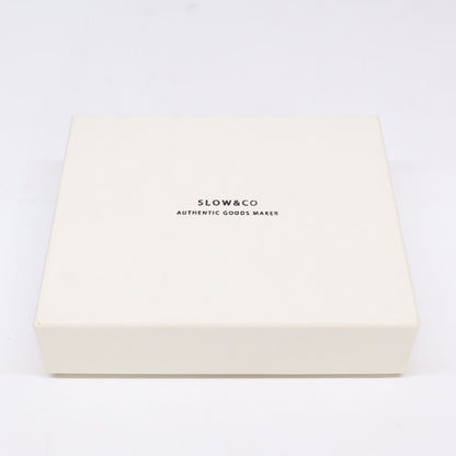 SLOW スロウ 【美品】S0775J-2 コードバン ミニウォレット 二つ折り財布（小銭入れあり）