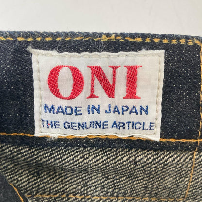 ONI DENIM 鬼デニム ONI-622AIZUMI ブラック セルビッジ デニムパンツ ボトムス
