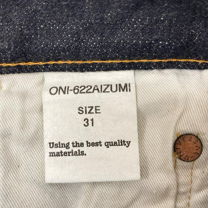 ONI DENIM 鬼デニム ONI-622AIZUMI ブラック セルビッジ デニムパンツ ボトムス