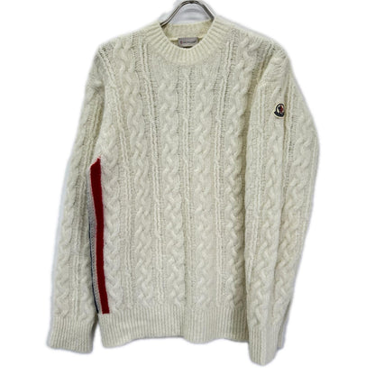 MONCLER モンクレール 21年 ホワイト モヘア混 GIROCOLLO TRICOT ニット トップス